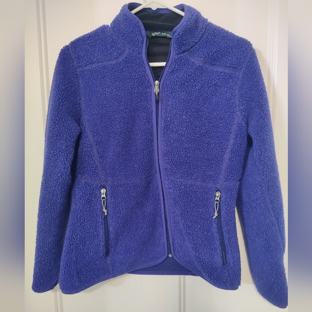 Woolrich Sherpa Purple Fleece Jacket S